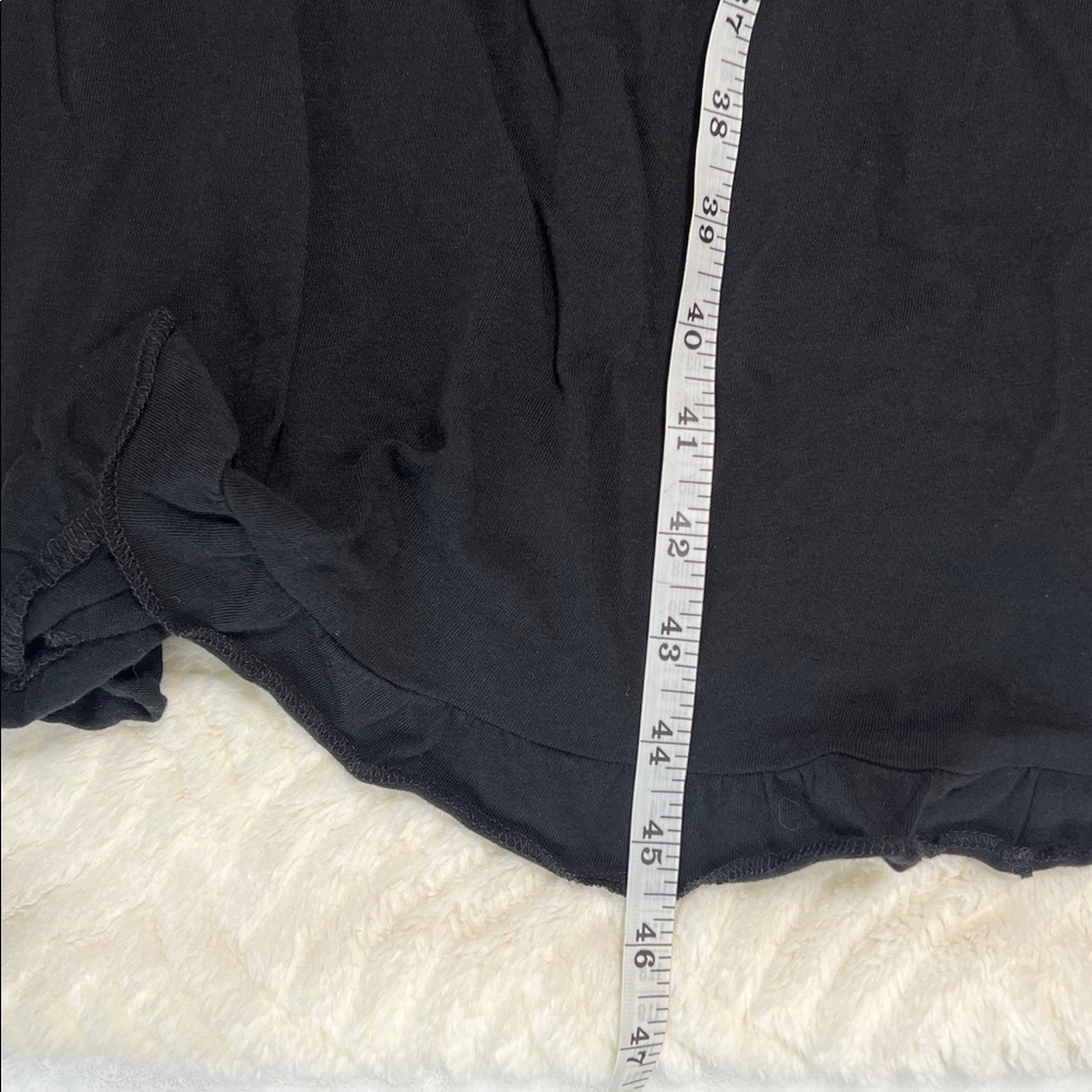 J.Crew Black Ruffle Tiered Midi Dress – Size M – EUC - Picture 7 of 9